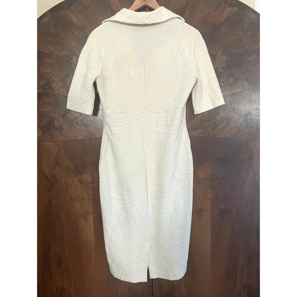 VINTAGE Class ROBERTO CAVALLI 70s Miami Dress Size 10-12?  Stretchy Sheath - Picture 9 of 11